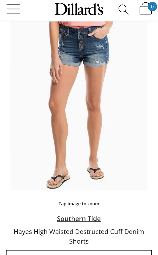 Southern Tide Hayes Blue Jean Shorts - Image 7