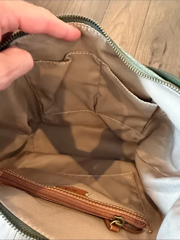 The Sak Sequoia Suede Hobo Bag in Moss Green - C11-686 - Image 10
