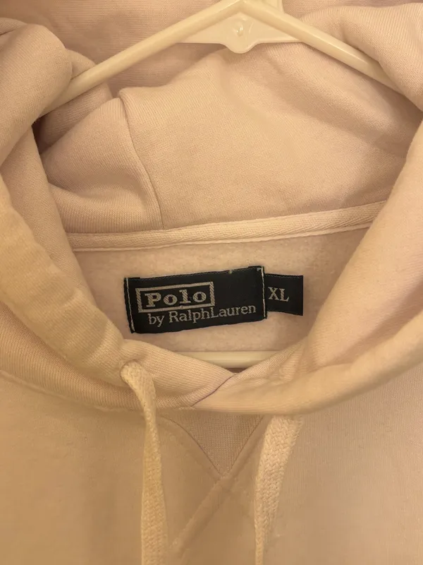 Polo by Ralph Lauren Men’s White Large Logo Pullover Hoodie Sweatshirt - Image 4