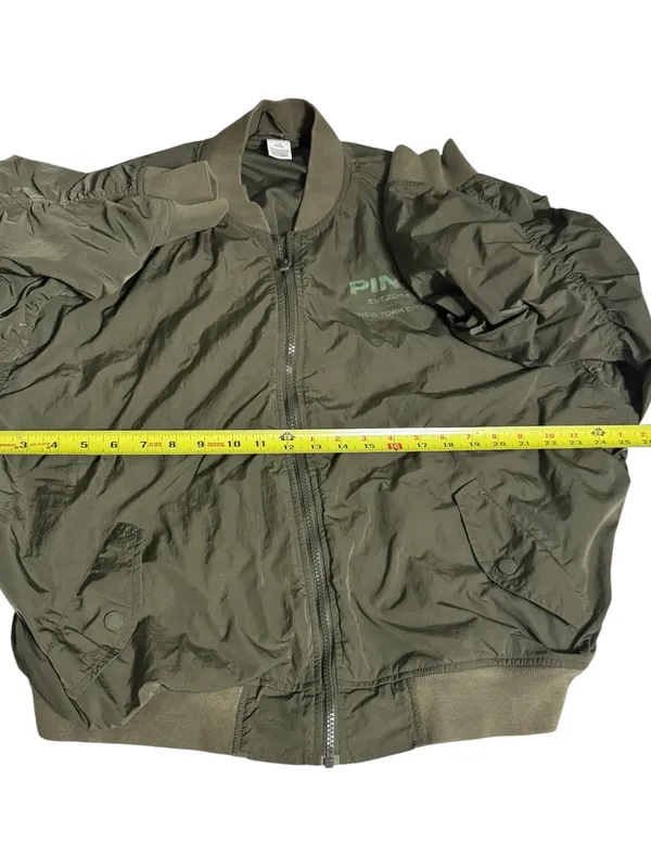 Victoria's Secret Olive Green Bomber Jacket - Image 4