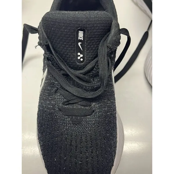 Nike Black White Women’s Flyknit Laced Sneakers DD3024-001 8M - Image 3