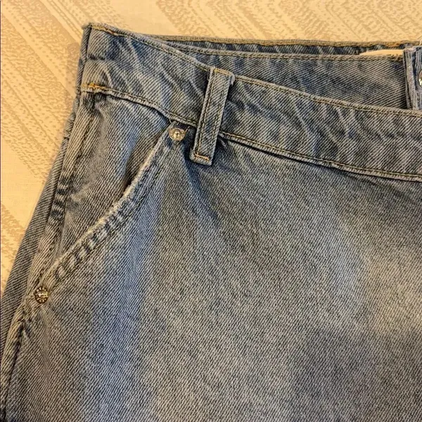 We The Free by Free People Wynne Denim Skirt Size 27 Light Indigo A-Line - Image 3