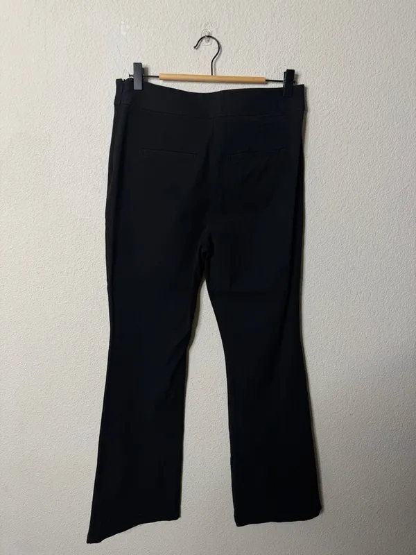 Anthropologie Maeve Black Slim Flare‎ Trouser Pants Black Women’s Size 8 - Image 5