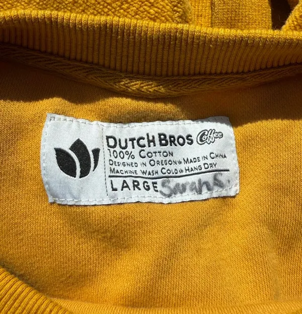 Dutch Bros Yellow Crewneck Size L - Image 3