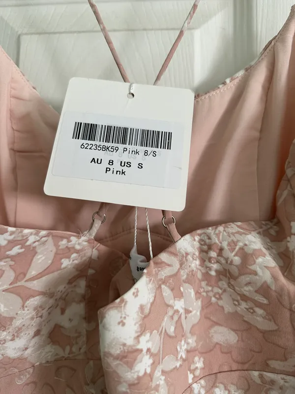 Selfie Leslie Pink Floral Midi Dress - Image 7