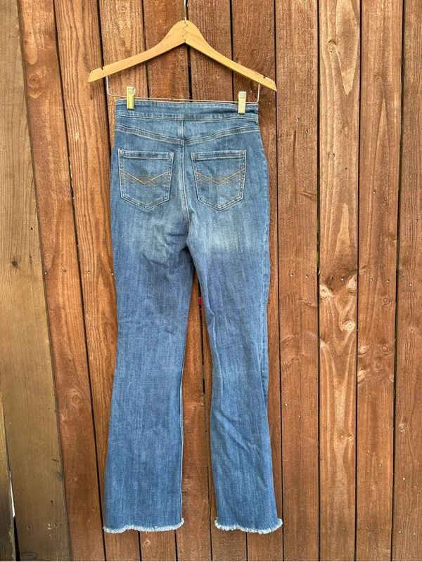 Idyllwind Miranda Lambert Lace-Up Front Flare Jeans TALL - Image 4