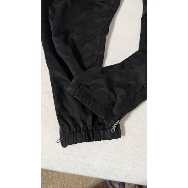Liverpool Los Angeles Black Camo Tonal Jogger Pants Size 14/32 Zipped Cuffs - Image 2