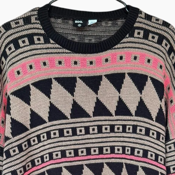 Urban Outfitters BDG Aztec Print Oversized Sweater‎ Sz XS - Image 3