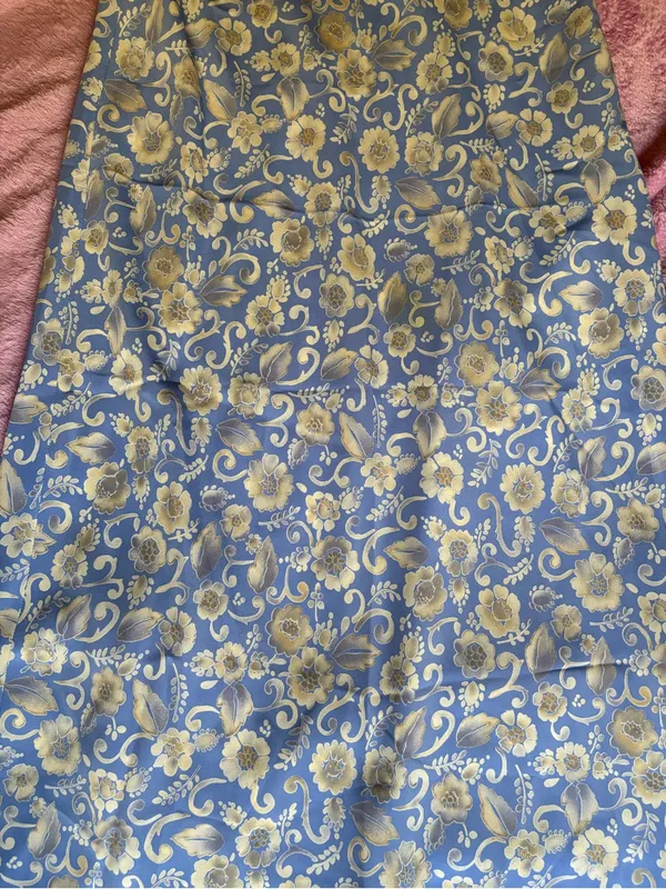 Rampage Vintage Blue and Gray Floral Maxi Dress - Image 3
