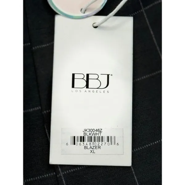 BBJ Los Angeles Women's Black Grid Pattern Blazer XL‎ - Image 11