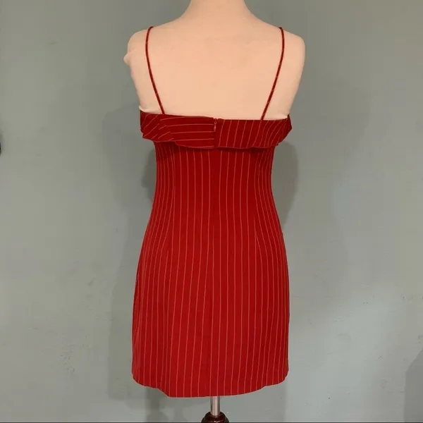 Etophe Studios Women Stripped Red Casual Good Girl‎ Dress Size Small - Image 5