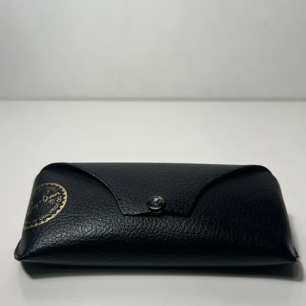Ray Ban by Luxottica Textured Black Leather Travel Eye Glasses Sunglasses Case - Image 3