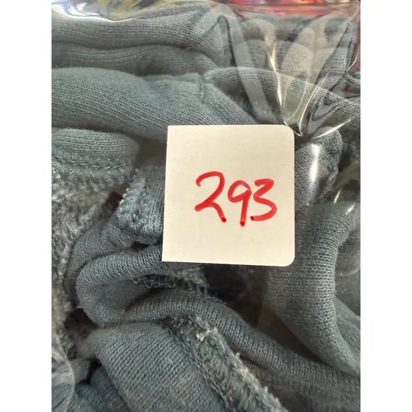 Tna sweatfleece Aritzia Women Blues‎ High Rise Sweat Shorts Side Slit Size xl - Image 8