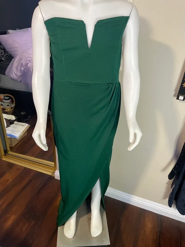 Emerald Green Pretty Little Thing Bodycon Dress - Image 2