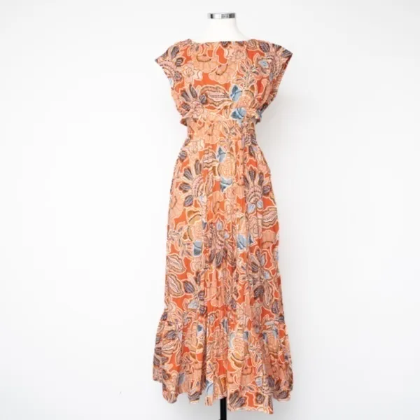 MISA‎ - Dana Mae Cut‑Out Cotton Floral Maxi Dress - Image 2