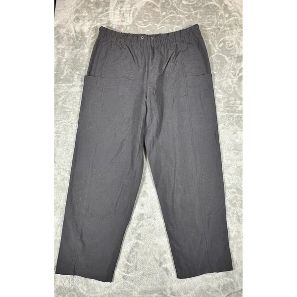 Vuori Womens L Ripstop Ankle Pant Large Black Outdoor Athletic Pull On Miles 26" - Image 2