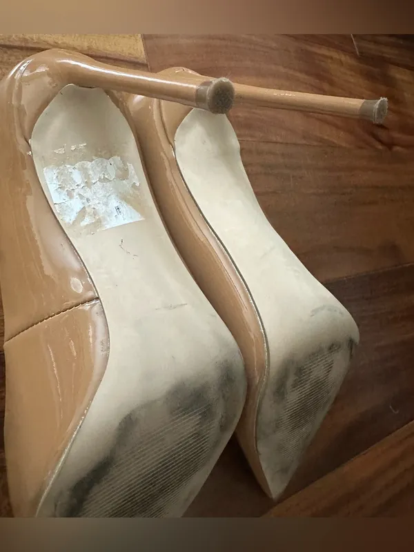 Steve Madden Vala Camel Patent Pointed-Toe Pumps - Image 11
