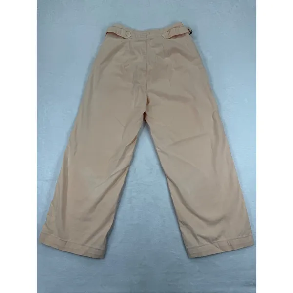 Mother‎ The Manhattan Wide Leg Pants Peach Cotton Lyocell High Rise Sz 23 NOTE - Image 14