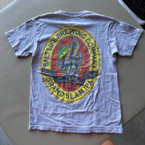 Grey Salt Life Brewing Company Grand Slam IPA Cotton t-shirt - Image 2