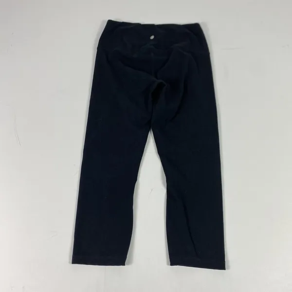 Yogalicious Lux Leggings Womens Medium Black Capri Cropped Yoga Pants Stretch - Image 3