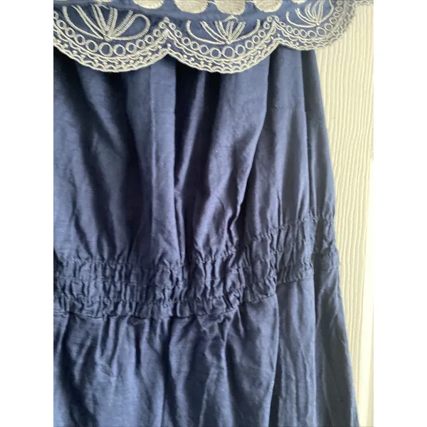Calypso St Barth Target Dress Womens Size S Blue Cotton Vacation Travel Cruise - Image 3