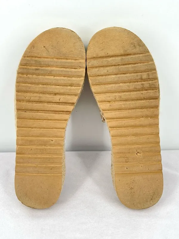 Beach by Matisse Jute Platform Slide Espadrille Sandals Natural Beige Women’s 9 - Image 8