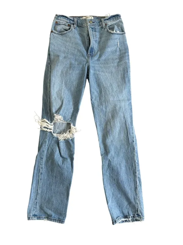 ABERCROMBIE & FITCH Ultra High Rise 90s Denim Jeans Size US 6 - Image 6