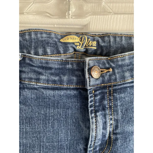Old Navy The‎ Diva Bootcut Jeans Womens Size 12 Short Blue Denim Y2K Cotton - Image 4