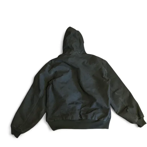 Carhartt Mens J244 MOS Canvas Full Zip Jacket Quilted Lining Insulated Green Sz L - Image 5