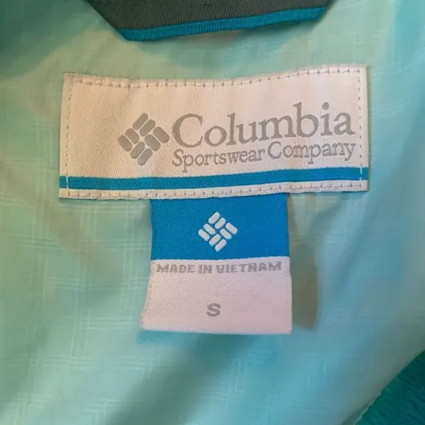 Columbia S light blue minky lined gorpcore slicker jacket - Image 4