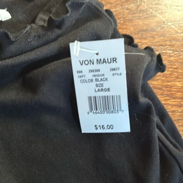 NWT Lime Blue‎ black crop top, large. - Image 3