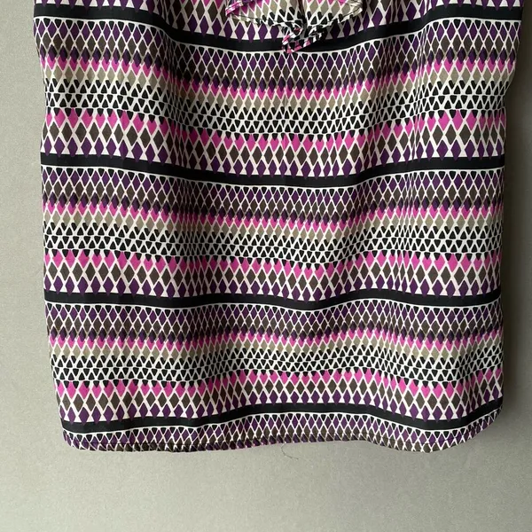 Banana Republic sz XS‎ purple halter ruffle career blouse - Image 3