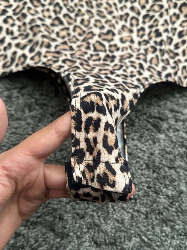 Windsor Leopard Print Bodysuit Size Small 0408 - Image 2
