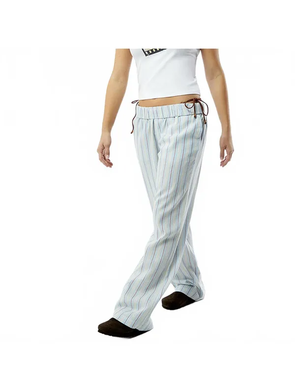 Pacsun Outer Banks Beachcomber Linen Boxer Pants NWT Blue Stripe Small - Image 6