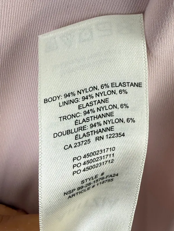 Aritzia Contour Light Pink Scoop-neck Long Sleeve Bodysuit - Size - Medium - Image 7
