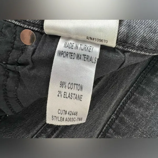 Agolde grey Feel Good denim pants raw hem 27 - Image 6