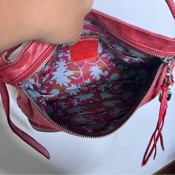 HOBO red‎ leather crossbody bag small size - Image 8
