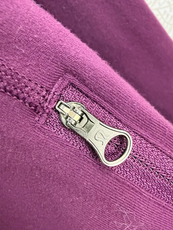 Lululemon Women's Plum Nice Asana Full Zip Activewear Jacket - Size - 12 - Image 6