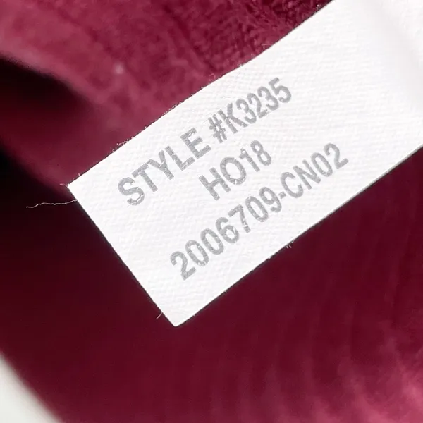 J. Crew Contrast Trim Ribbed Long Sleeve Roll Neck T-Shirt Size XS Maroon K3235 - Image 8