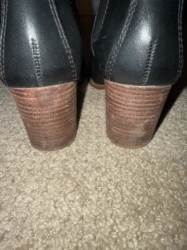 Madewell Regan Ankle Black Leather Booties - Image 8