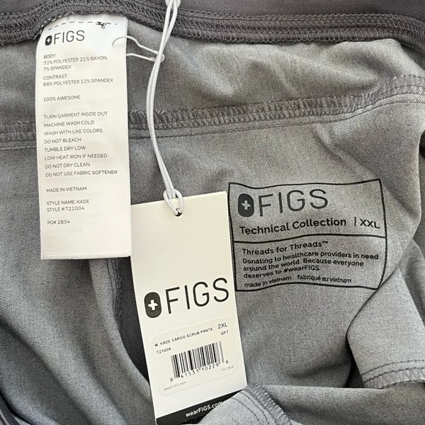 Figs Kade cargo scrub pants graphite grey XXL NEW - Image 10