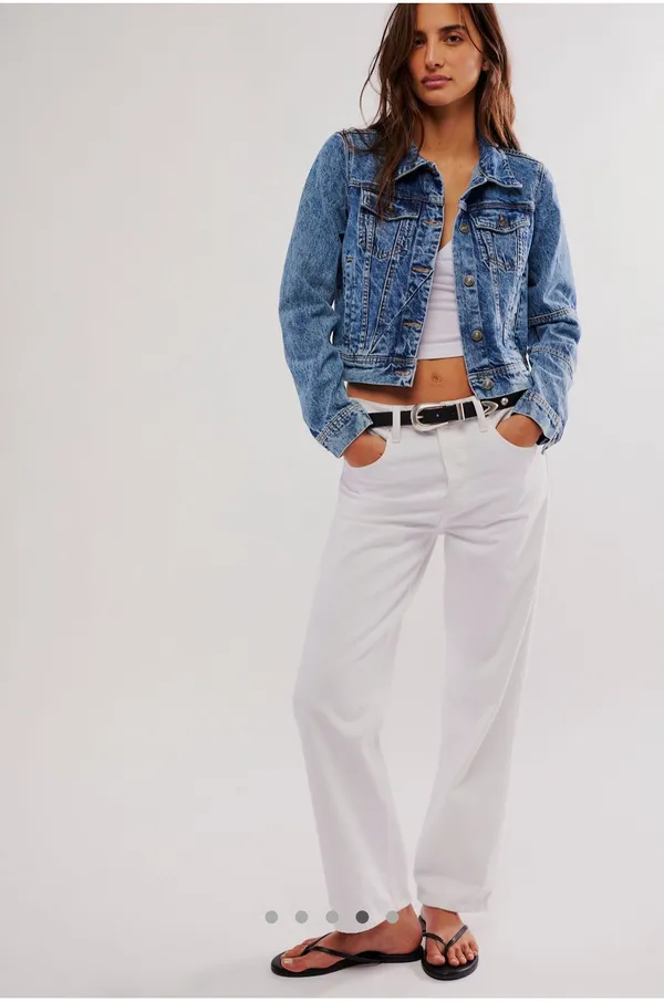 Free People Denim Jacket - Image 7