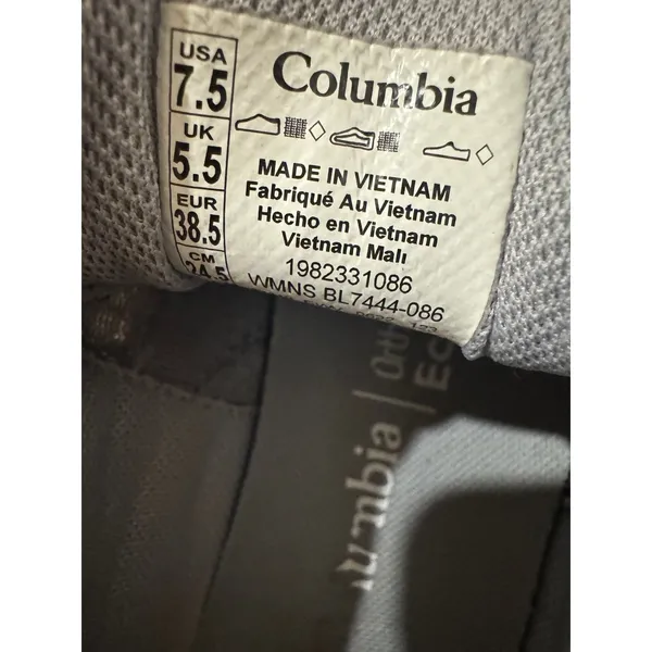 Columbia Women's‎ Trail Hiking Shoes Gray Green Lace Up Size 7.5 - Image 7