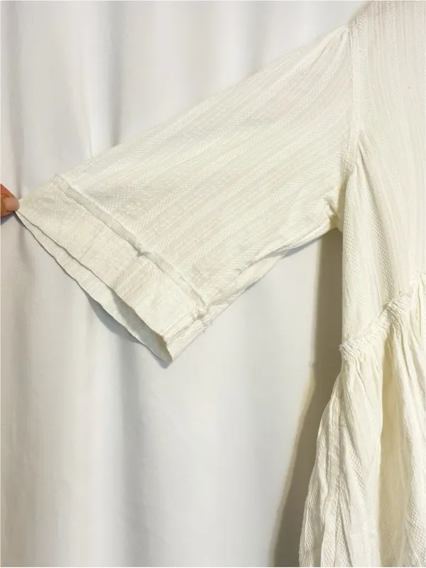 Free People We the Free Willow Button Down Ivory NWT size Small Light Boxy Airy - Image 8