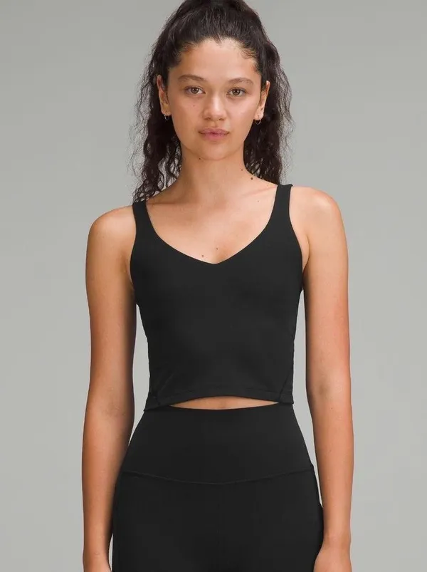 Lululemon black align tank top light support sz 4  - Image 2