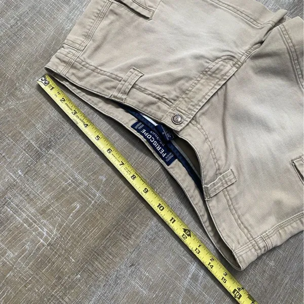 Vintage Periscope Y2K Khaki Cargo Shorts Low Rise Utility Mini Shorts 11 Bratz - Image 9