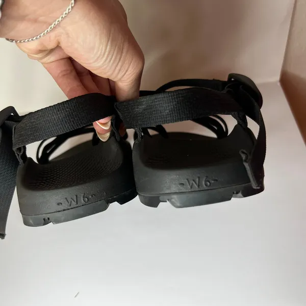 Chacos ZX2 Classic Black Double strap tie loop Hiking sandals WOMENS 6 - Image 3