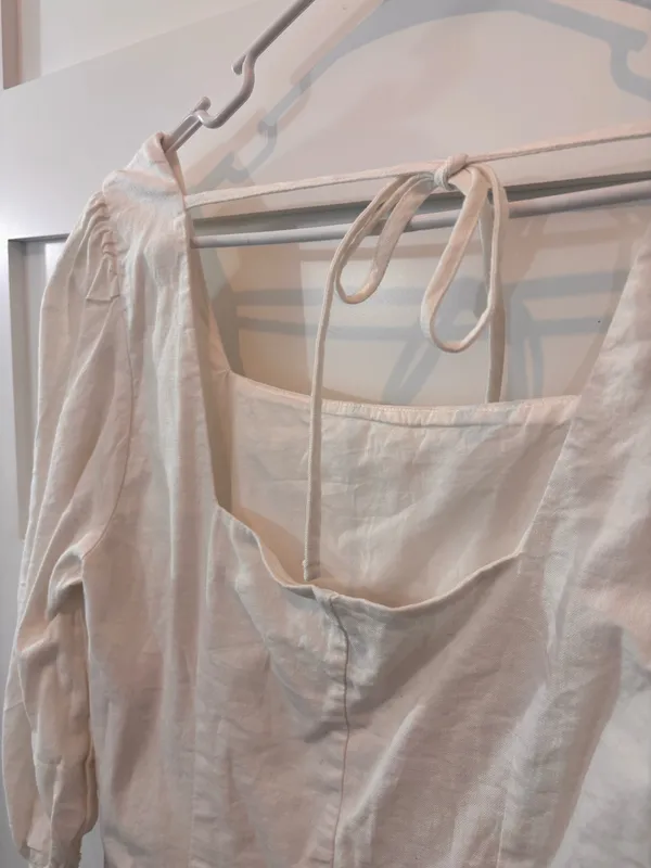 Target White Square Neck Dress Medium - Image 5