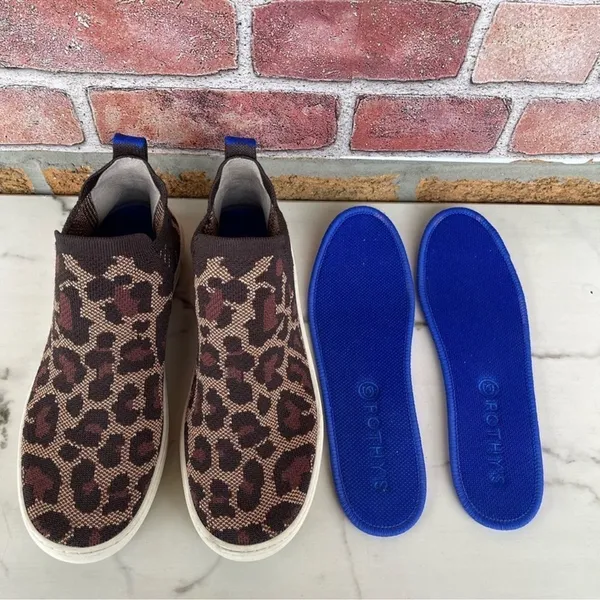 Rothy's leopard print high top sneakers size 7.5 - Image 8