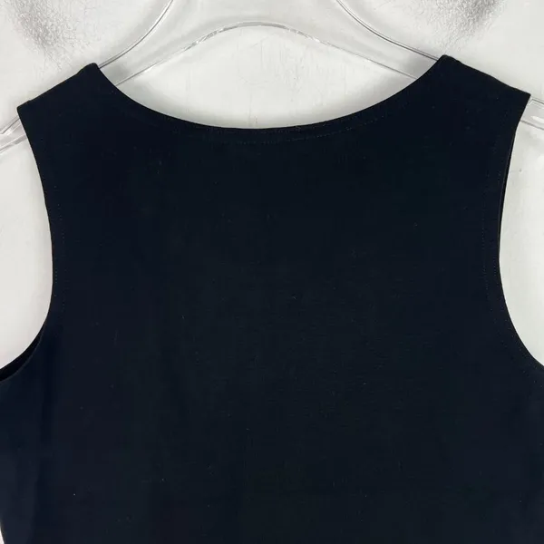 NWT Jones & Co New York Sleeveless Faux Crossover Hem Top Black Size Small S NEW - Image 9